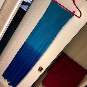 Old Navy Ombré Blue Maxi Dress Size Small